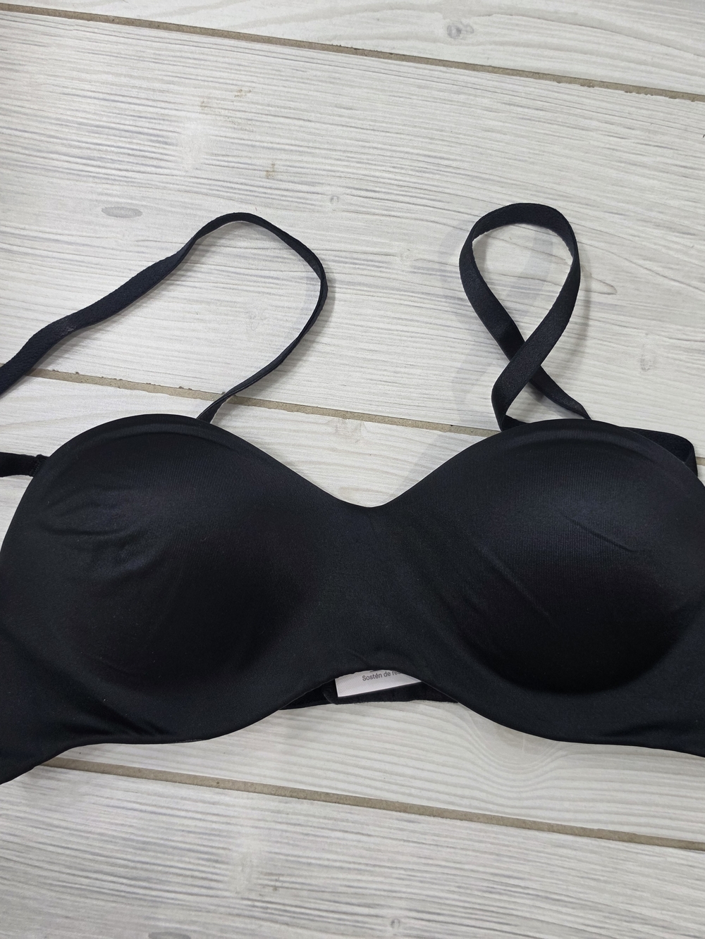 Auden Black Strapless Convertible Push-Up Bra